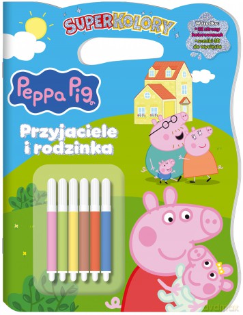 Przyjaciele i rodzinka. Świnka Peppa. Superkolory [KSIĄŻKA]