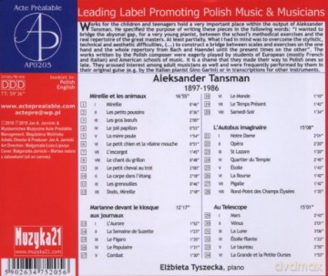 Tyszecka Elżbieta: Aleksander Tansman: Les Jeunes Au Piano [CD]
