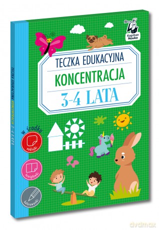 Teczka edukacyjna. Koncentracja. 3-4 lata. Kapitan Nauka - Katarzyna Szumska [KSIĄŻKA]