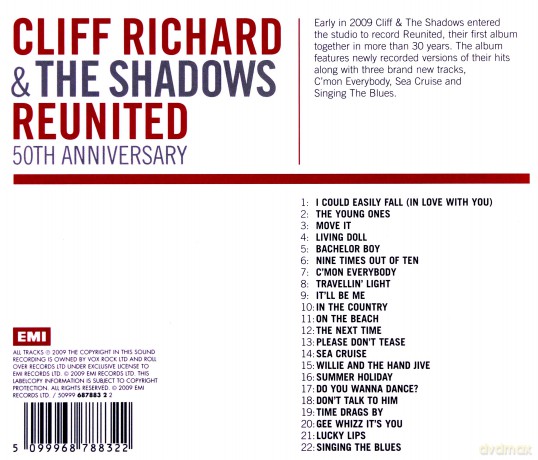 Cliff Richard & The Shadows: Reunited - 50th Anniv. Album (Standard) [CD]