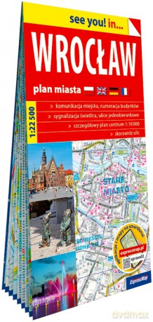 Wrocław papierowy plan miasta 1:22 500 [KSIĄŻKA]