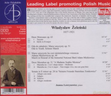 Żeleński Władysław: Utwory Fortepianowe I [CD]