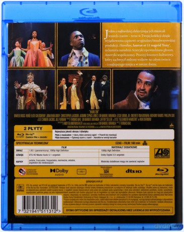Hamilton (wydanie kolekcjonerskie) [2xBlu-Ray]