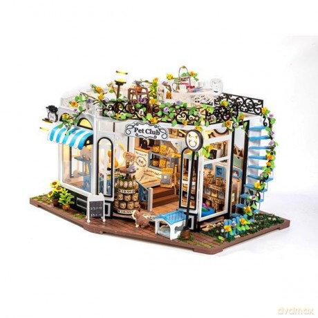 3D Sklep dla zwierzaków z kawiarnią [PUZZLE]