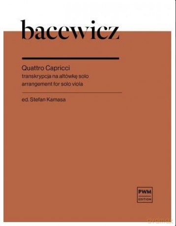 4 capricci per Viola Sola - Grażyna Bacewicz [KSIĄŻKA]