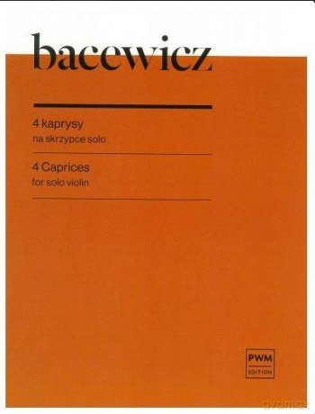 4 Kaprysy na skrzypce solo - Grażyna Bacewicz [KSIĄŻKA]