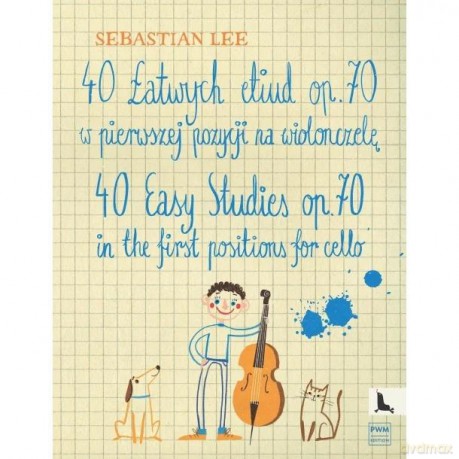 40 łatwych etiud op.70 na wiolonczelę - Sebastian Lee [KSIĄŻKA]