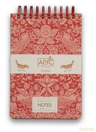 ACS William Morris Kołonotatnik A5 Strawberry