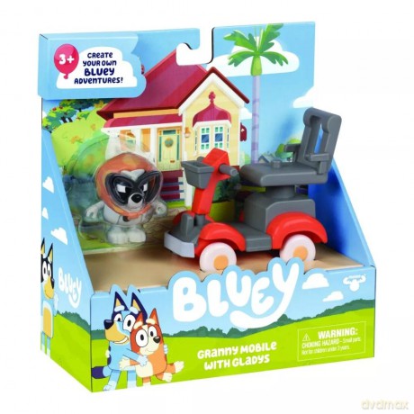 Bluey figurka Babcia Muffin + Babciomobil [FIGURKA]