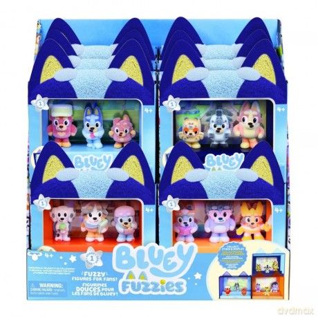 Bluey figurka Fuzzies Episode 3-pak mix [FIGURKA]