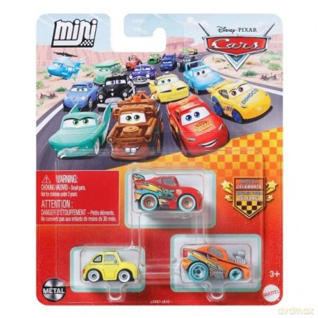 Cars Auta Mikroauta 3-pak