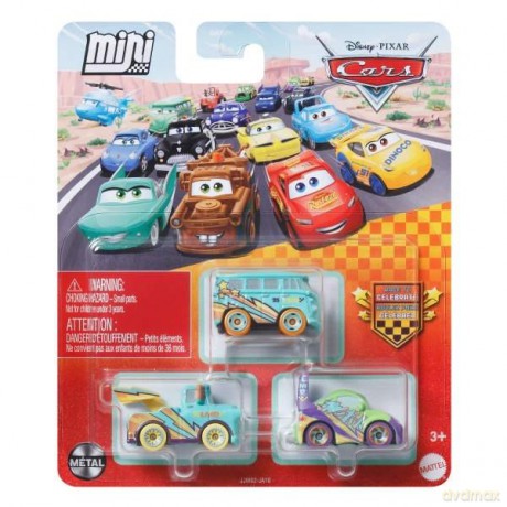 Cars Auta Mikroauta 3-pak