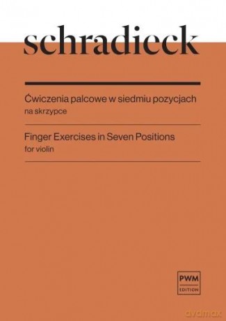 Ćwiczenia palcowe w siedmiu pozycjach na skrzypce - Henryk Schradieck [KSIĄŻKA]