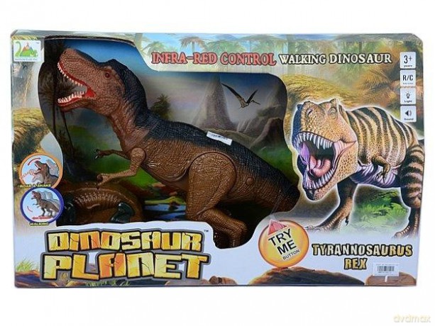 Dinozaur R/C z ruchomą szyją świało i dźwięk
