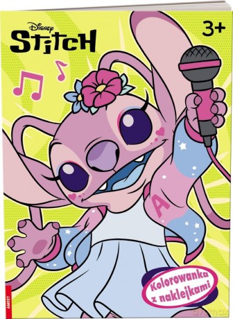 Disney Stitch. Kolorowanka z naklejkami [KSIĄŻKA]