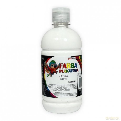 Farba plakatowa 500ml biała