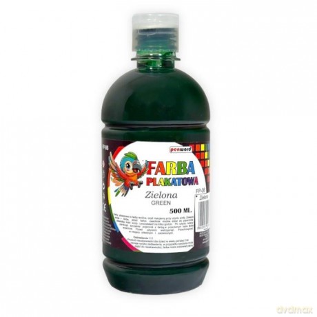 Farba plakatowa 500ml zielona