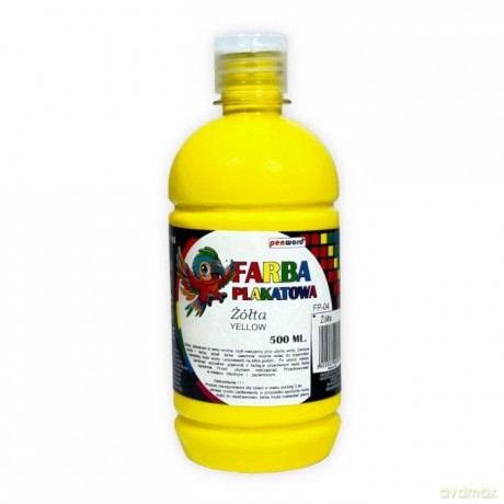 Farba plakatowa 500ml żółta