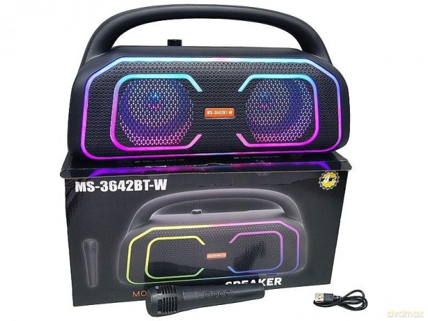 Głośnik Bluetooth z mikrofonem karaoke USB