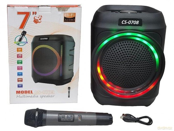 Głośnik Bluetooth z mikrofonem karaoke USB