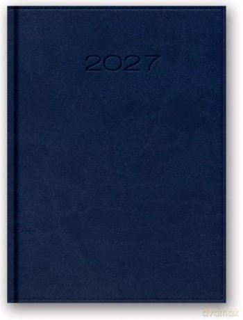 Kalendarz 2027 książkowy A5 Vivella niebieski [KALENDARZ]