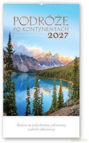 Kalendarz 2027 reklamowy Podróże po kontynentach [KALENDARZ]