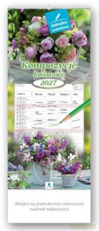 Kalendarz 2027 rodzinny Kompozycje kwiatowe [KALENDARZ]