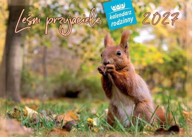 Kalendarz 2027 rodzinny Leśni przyjaciele [KALENDARZ]