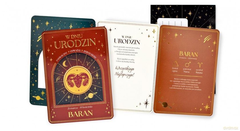 Karnet Urodziny (znaki zodiaku, Baran)