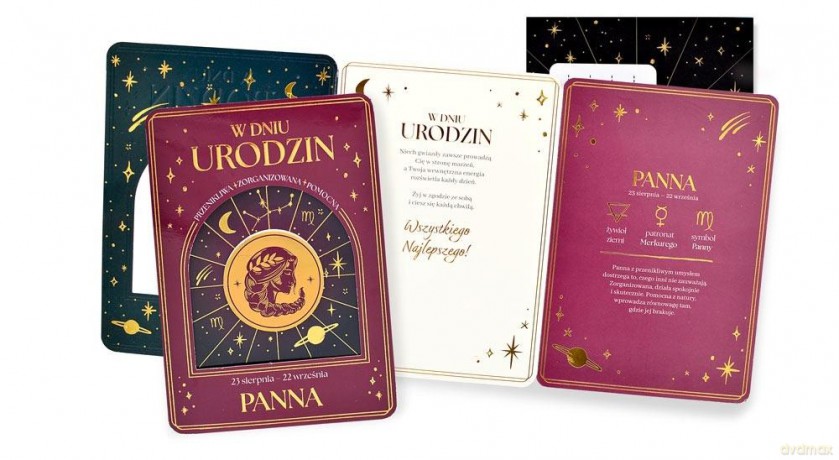 Karnet Urodziny (znaki zodiaku, Panna)