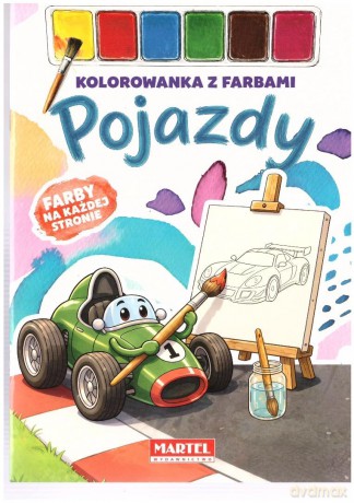 Kolorowanka z farbami Pojazdy [KSIĄŻKA]