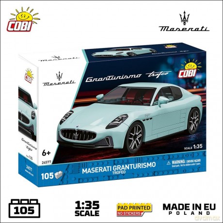 Maserati GranTurismo Trofeo (błękitne) [KLOCKI]