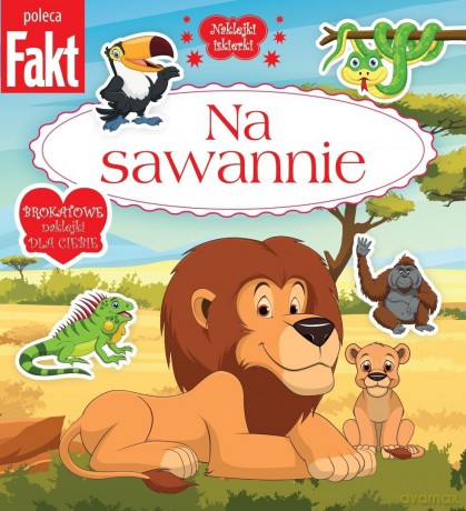 Na sawannie. Brokatowe naklejki dla ciebie [KSIĄŻKA]