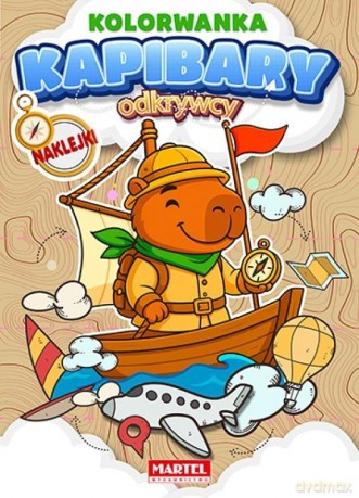 Odkrywcy. Kapibary Kolorowanka z naklejkami [KSIĄŻKA]