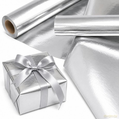 Papier metalik Srebrne Lustro X-Strong 35cmx20m
