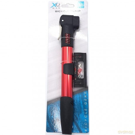 Pompka Rowerowa Mini Alu Xqmax - Czerwona