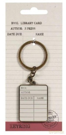 Pulteney Press Brelok metalowy - Library card