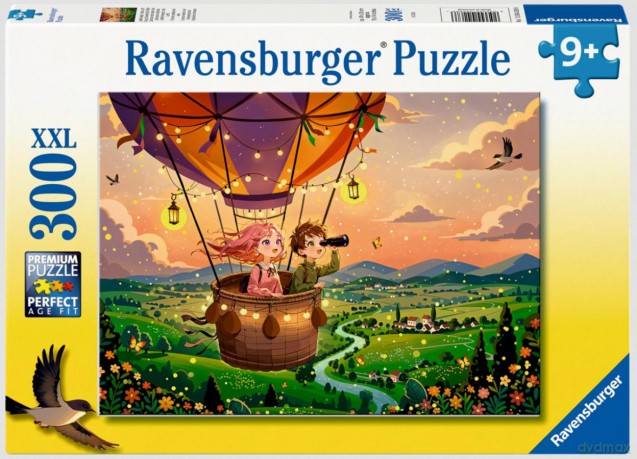 RAVENSBURGER 2D 300 el. Lot balonem [PUZZLE]
