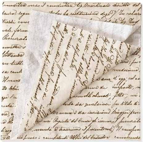 Serwetki Pismo Scrittura 33x33cm 20szt