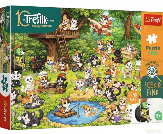TREFL 100 el. Koci świat [PUZZLE]