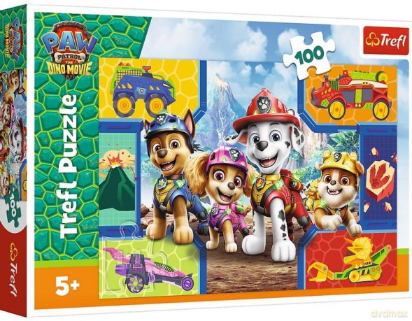 TREFL 100 el. Psiaki i dinozaury [PUZZLE]