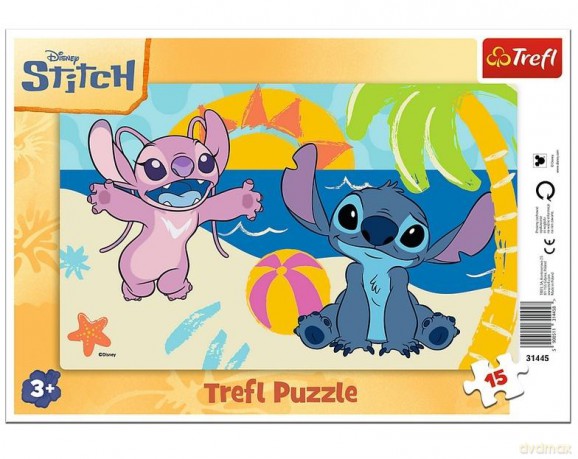 TREFL 15 el. ramkowe W cieniu palm [PUZZLE]