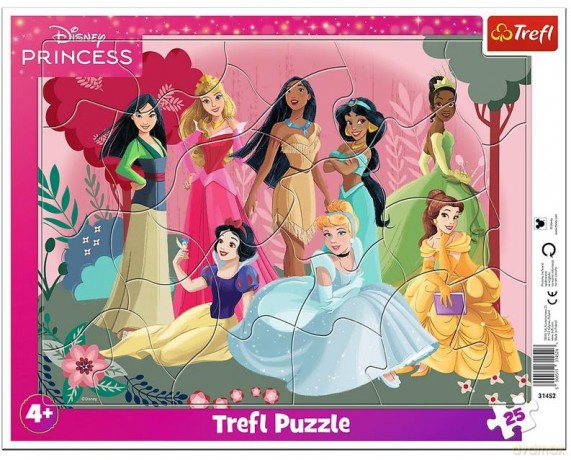 TREFL 25 el. ramkowe Czas księżniczek [PUZZLE]