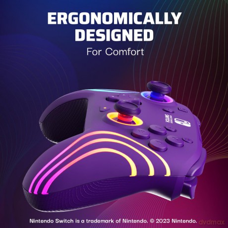 PDP Afterglow Wave Wireless Controller Purple Switch
