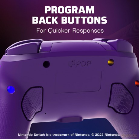 PDP Afterglow Wave Wireless Controller Purple Switch