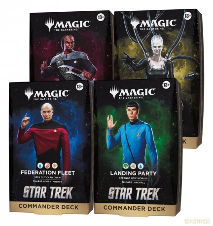 Magic the Gathering Star Trek Commander Decks Case (4) english [KARTY]