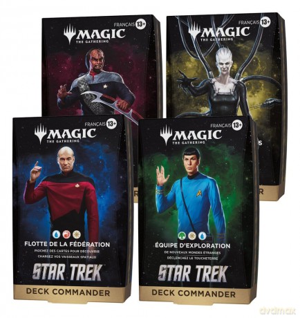 Magic the Gathering Star Trek Commander Decks Case (4) french [KARTY]