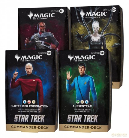 Magic the Gathering Star Trek Commander Decks Case (4) german [KARTY]