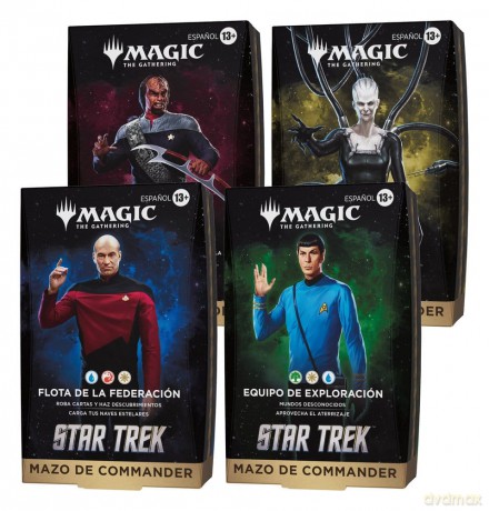 Magic the Gathering Star Trek Commander Decks Case (4) spanish [KARTY]