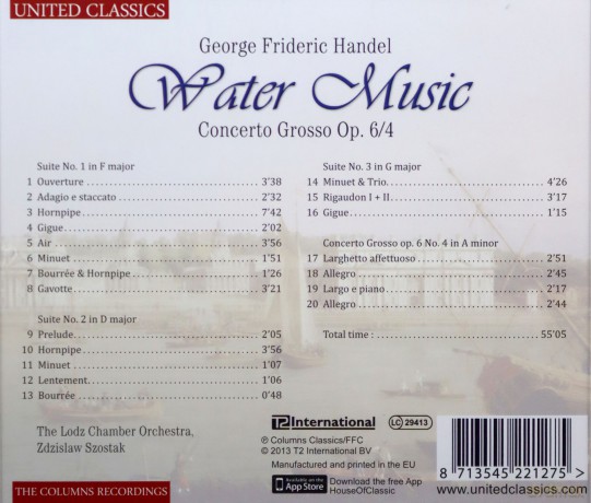 Handel: Water Music [CD]